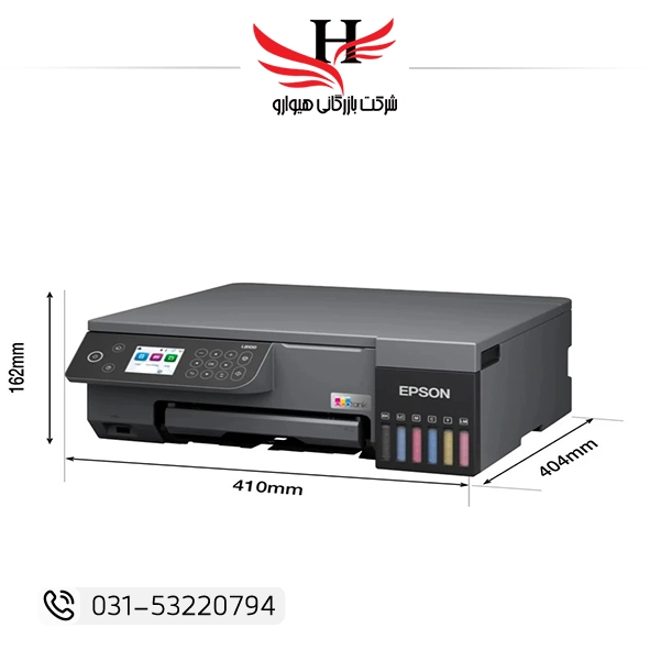 پرینتر جوهر افشان اپسون مدل EcoTank L8100 مناسب چاپ عکس حرفه‌ای با سیستم مخزن جوهر اقتصادی، کیفیت رنگ بالا و مناسب آتلیه‌ها | خرید عمده از هیوارو نمایندگی شهرضا اصفهان و استان تهران